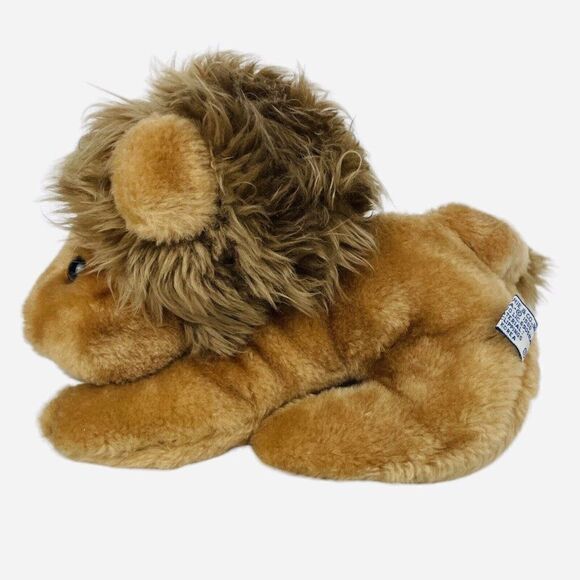 Vintage 1980 Wallace Berrie 10" Lion Plush Korea Stuffed Animal Toy Cute 80s Cat - Picture 4 of 10